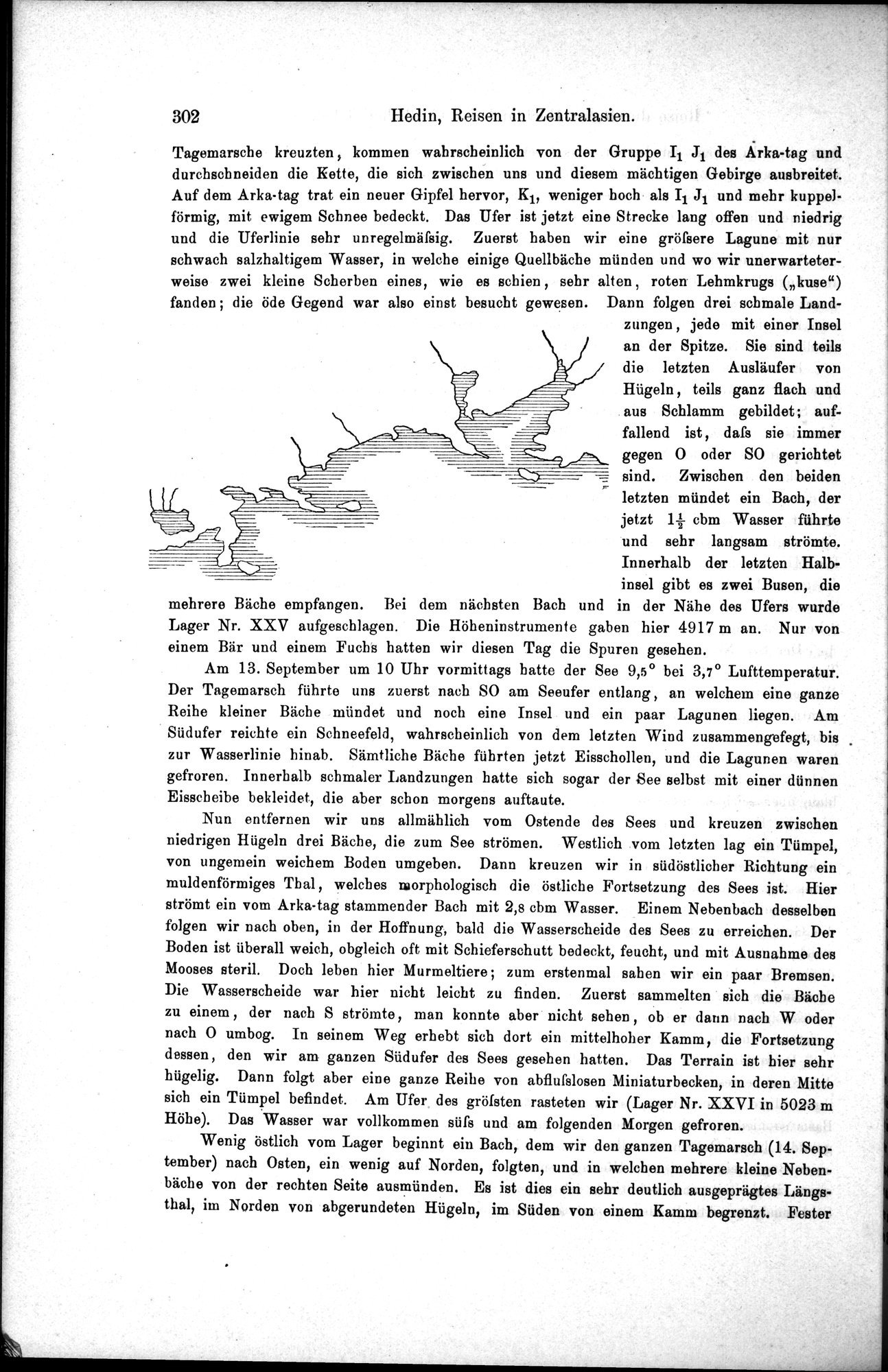 Die Geographische-Wissenschaftlichen Ergebnisse meiner Reisen in Zentralasien, 1894-1897 : vol.1 / Page 314 (Grayscale High Resolution Image)