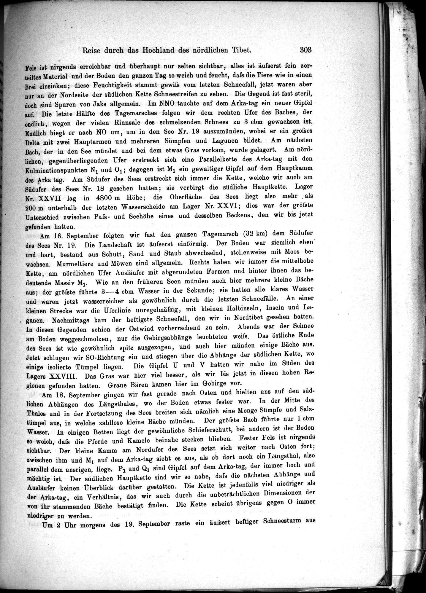Die Geographische-Wissenschaftlichen Ergebnisse meiner Reisen in Zentralasien, 1894-1897 : vol.1 / 315 ページ（白黒高解像度画像）