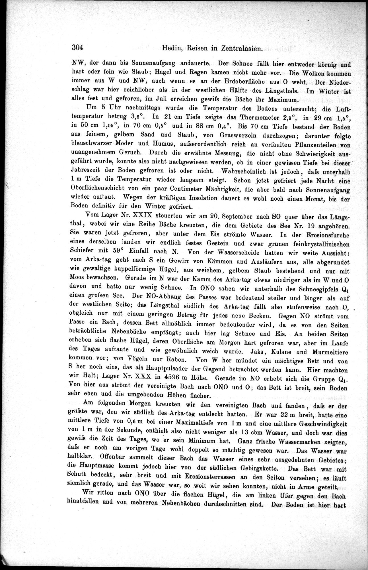 Die Geographische-Wissenschaftlichen Ergebnisse meiner Reisen in Zentralasien, 1894-1897 : vol.1 / 316 ページ（白黒高解像度画像）