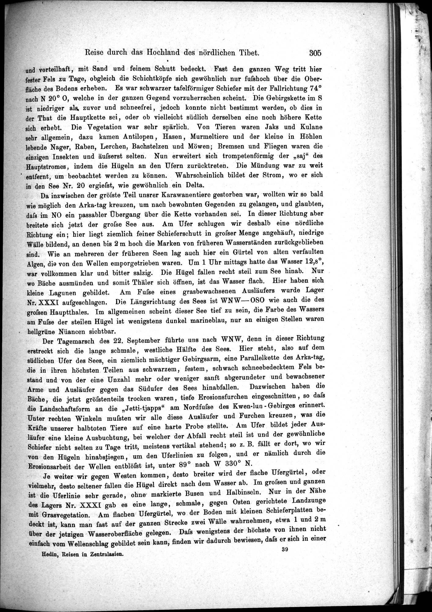 Die Geographische-Wissenschaftlichen Ergebnisse meiner Reisen in Zentralasien, 1894-1897 : vol.1 / 317 ページ（白黒高解像度画像）