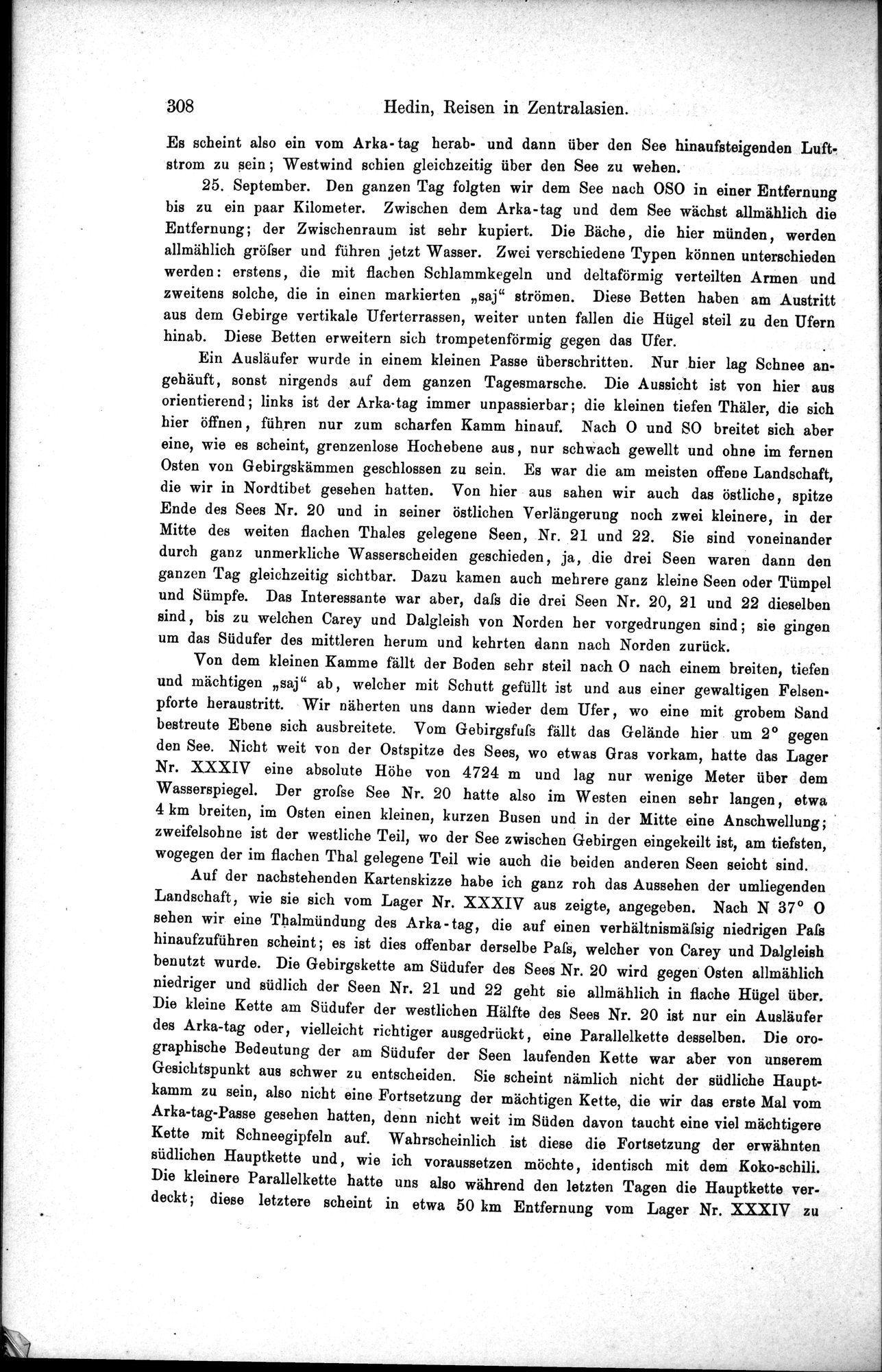 Die Geographische-Wissenschaftlichen Ergebnisse meiner Reisen in Zentralasien, 1894-1897 : vol.1 / Page 320 (Grayscale High Resolution Image)