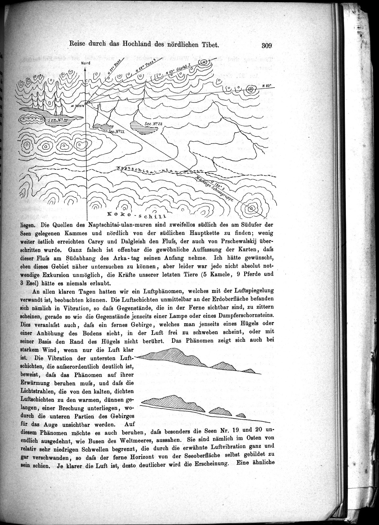 Die Geographische-Wissenschaftlichen Ergebnisse meiner Reisen in Zentralasien, 1894-1897 : vol.1 / 321 ページ（白黒高解像度画像）