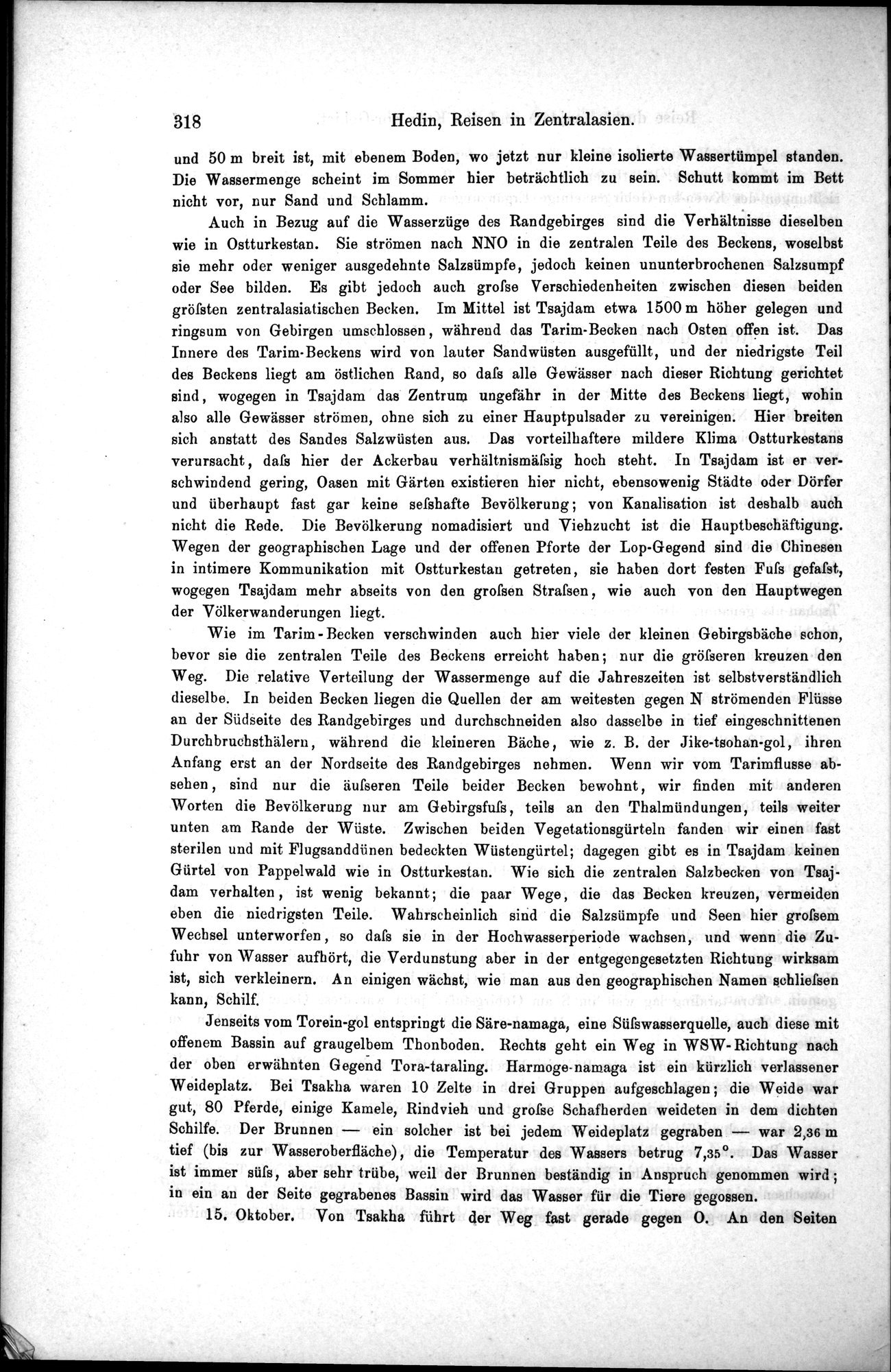 Die Geographische-Wissenschaftlichen Ergebnisse meiner Reisen in Zentralasien, 1894-1897 : vol.1 / Page 330 (Grayscale High Resolution Image)