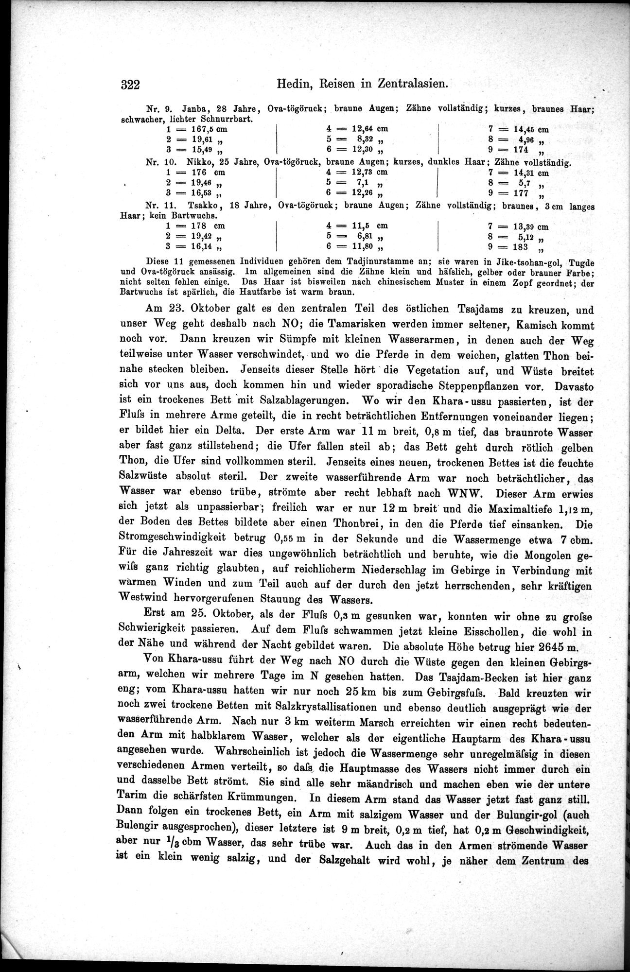 Die Geographische-Wissenschaftlichen Ergebnisse meiner Reisen in Zentralasien, 1894-1897 : vol.1 / Page 334 (Grayscale High Resolution Image)