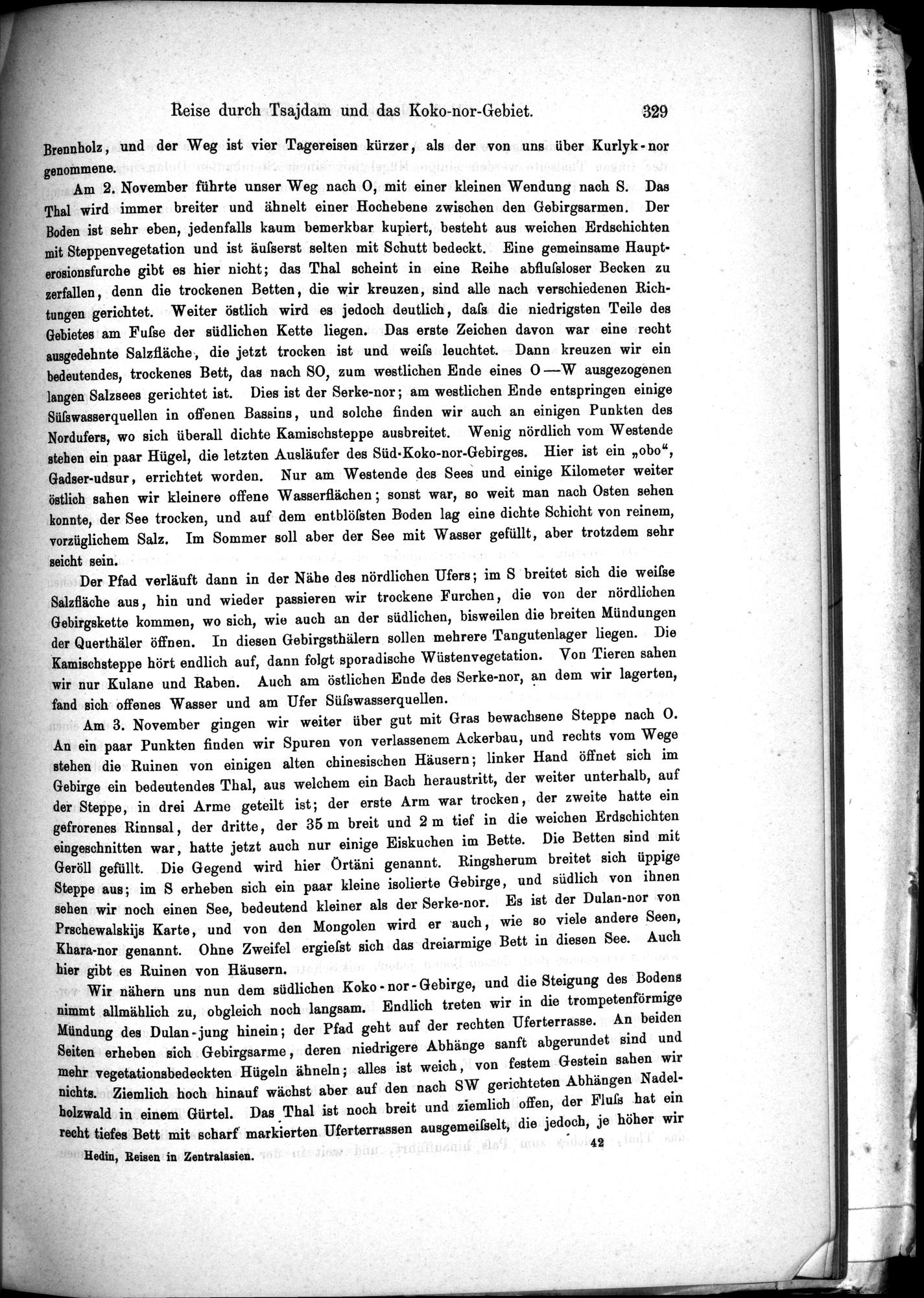 Die Geographische-Wissenschaftlichen Ergebnisse meiner Reisen in Zentralasien, 1894-1897 : vol.1 / Page 341 (Grayscale High Resolution Image)