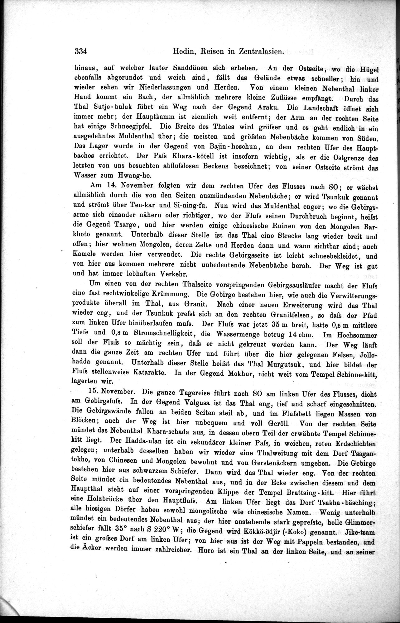 Die Geographische-Wissenschaftlichen Ergebnisse meiner Reisen in Zentralasien, 1894-1897 : vol.1 / 346 ページ（白黒高解像度画像）