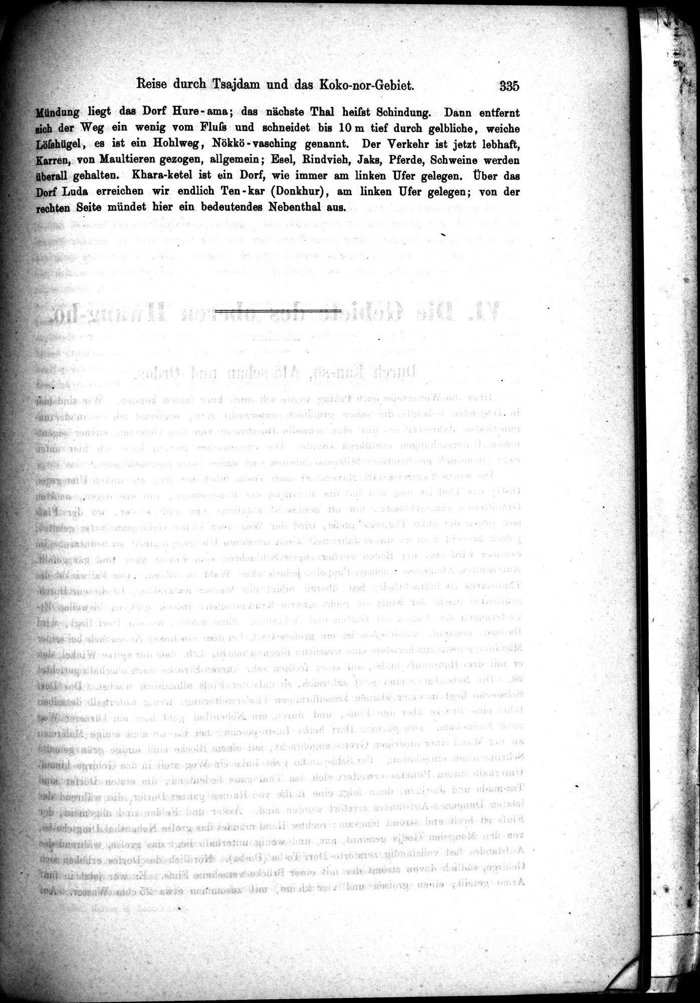 Die Geographische-Wissenschaftlichen Ergebnisse meiner Reisen in Zentralasien, 1894-1897 : vol.1 / 347 ページ（白黒高解像度画像）