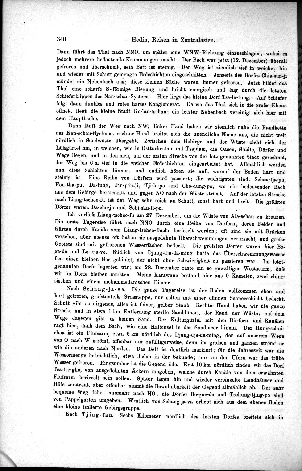 Die Geographische-Wissenschaftlichen Ergebnisse meiner Reisen in Zentralasien, 1894-1897 : vol.1 / 352 ページ（白黒高解像度画像）