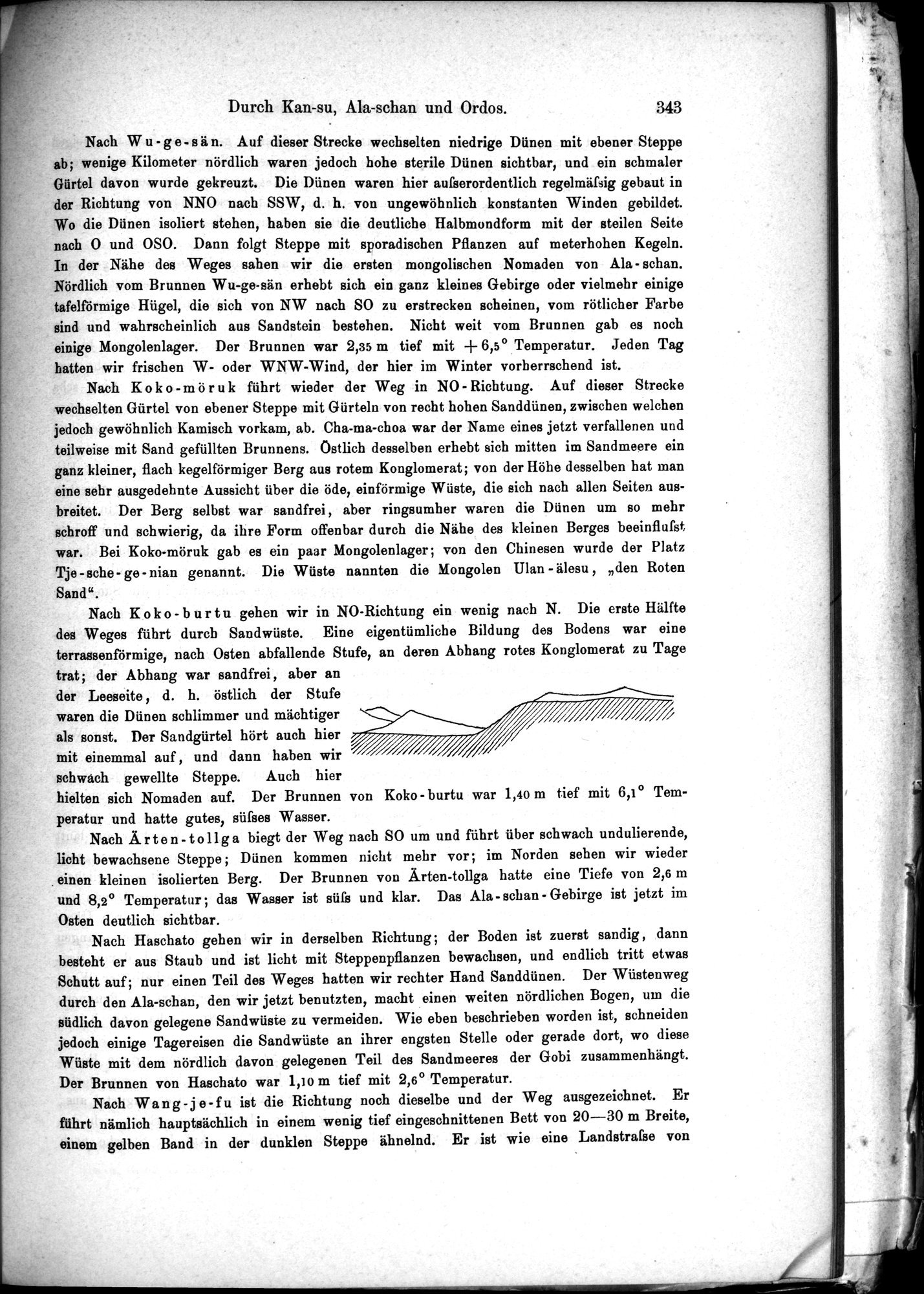 Die Geographische-Wissenschaftlichen Ergebnisse meiner Reisen in Zentralasien, 1894-1897 : vol.1 / Page 355 (Grayscale High Resolution Image)