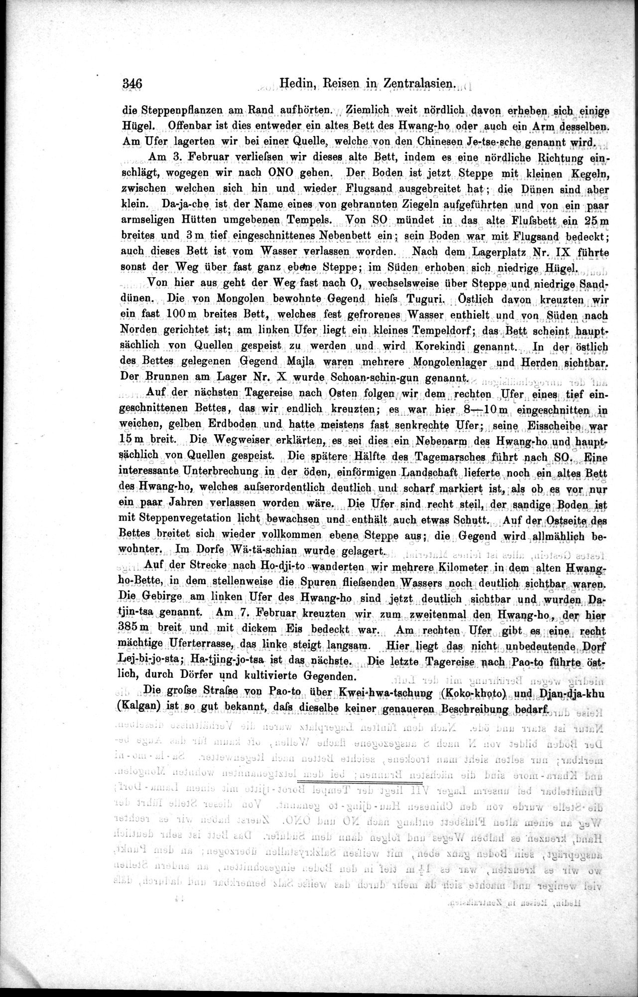 Die Geographische-Wissenschaftlichen Ergebnisse meiner Reisen in Zentralasien, 1894-1897 : vol.1 / Page 358 (Grayscale High Resolution Image)