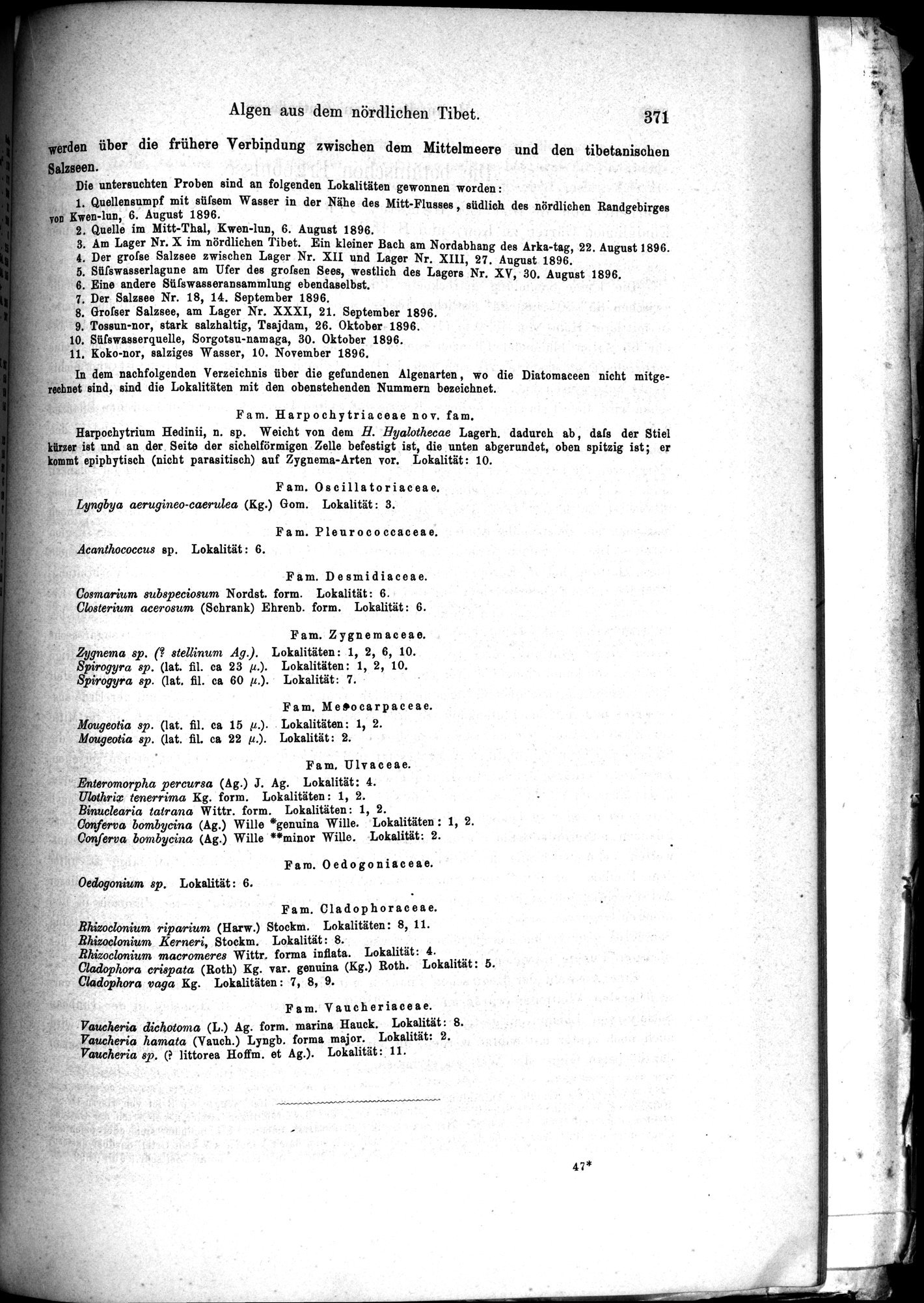 Die Geographische-Wissenschaftlichen Ergebnisse meiner Reisen in Zentralasien, 1894-1897 : vol.1 / 383 ページ（白黒高解像度画像）