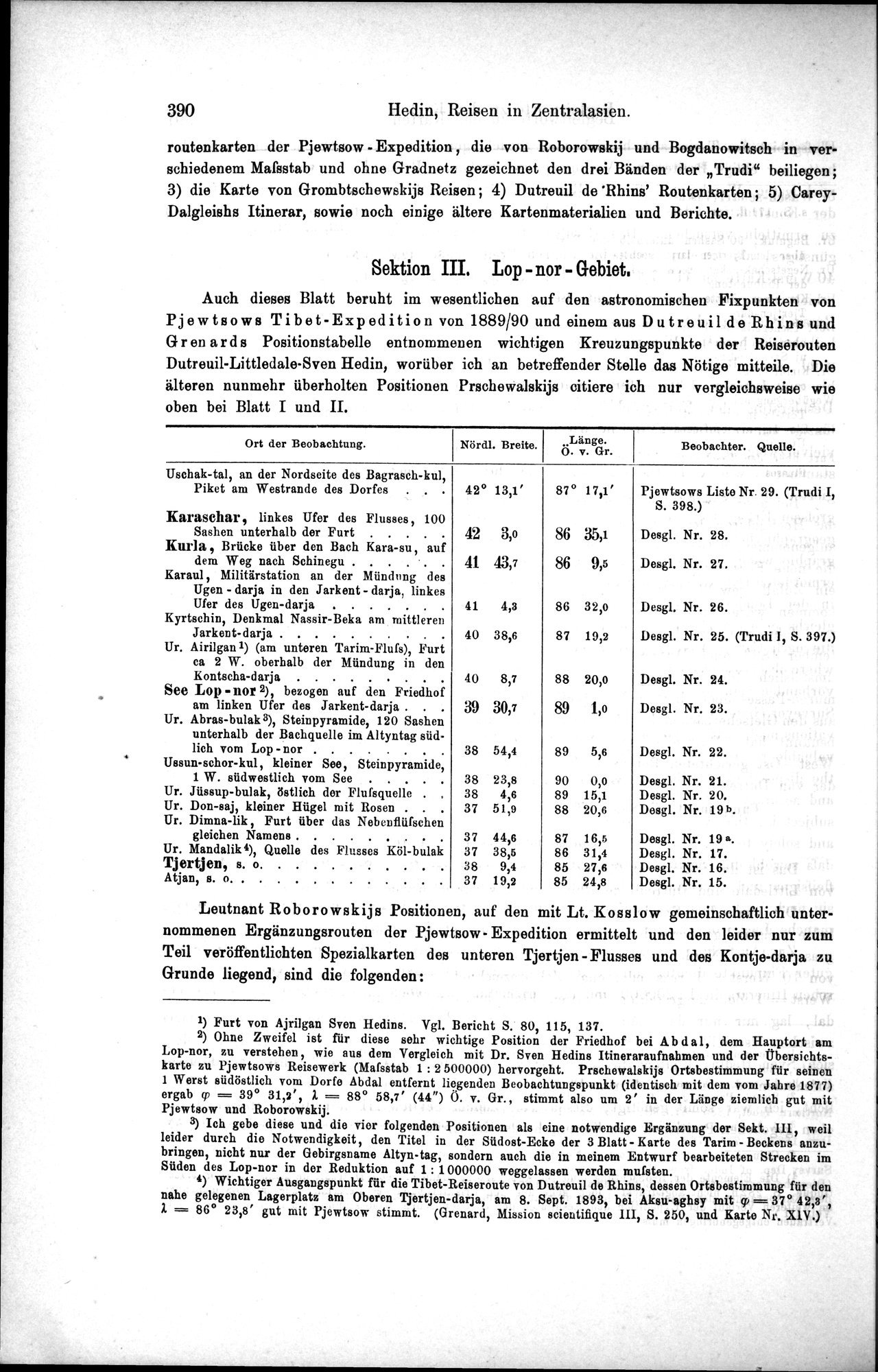 Die Geographische-Wissenschaftlichen Ergebnisse meiner Reisen in Zentralasien, 1894-1897 : vol.1 / Page 402 (Grayscale High Resolution Image)