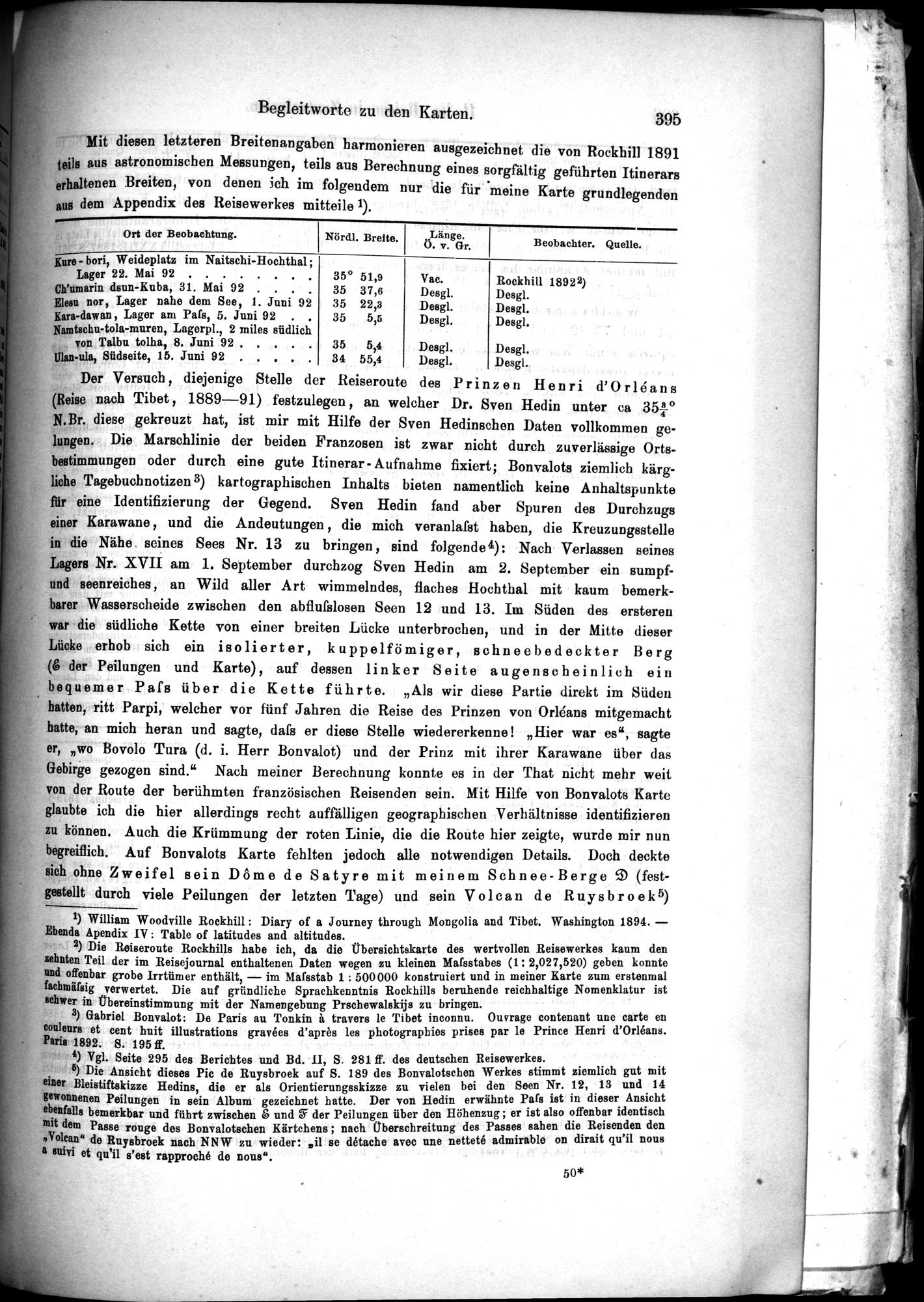 Die Geographische-Wissenschaftlichen Ergebnisse meiner Reisen in Zentralasien, 1894-1897 : vol.1 / 407 ページ（白黒高解像度画像）
