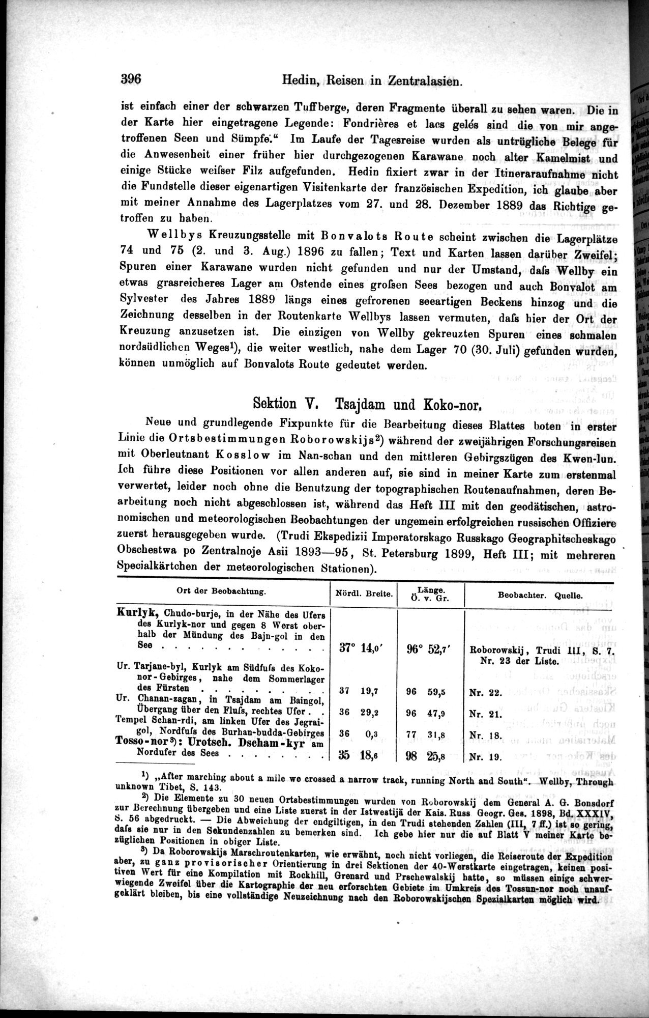 Die Geographische-Wissenschaftlichen Ergebnisse meiner Reisen in Zentralasien, 1894-1897 : vol.1 / 408 ページ（白黒高解像度画像）
