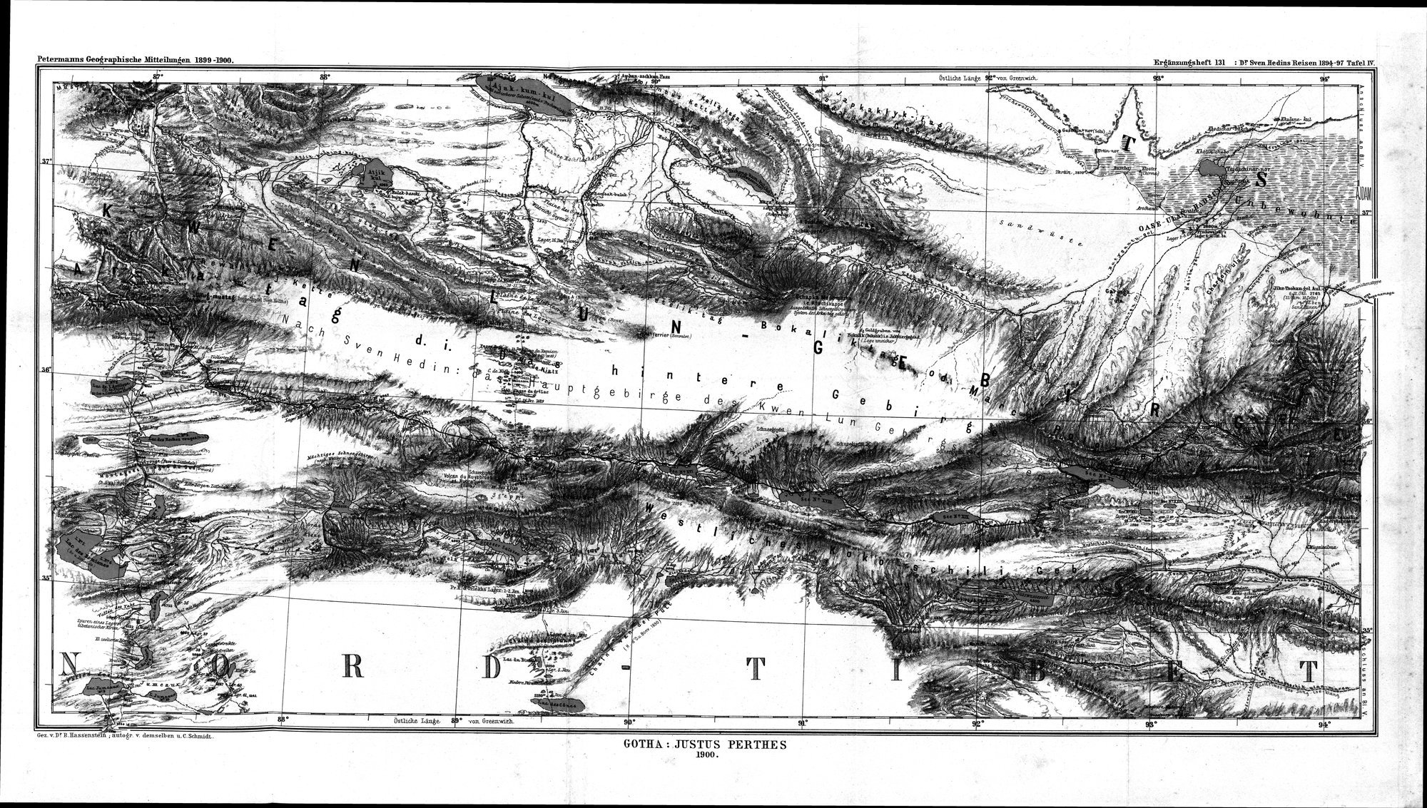 Die Geographische-Wissenschaftlichen Ergebnisse meiner Reisen in Zentralasien, 1894-1897 : vol.1 / 419 ページ（白黒高解像度画像）