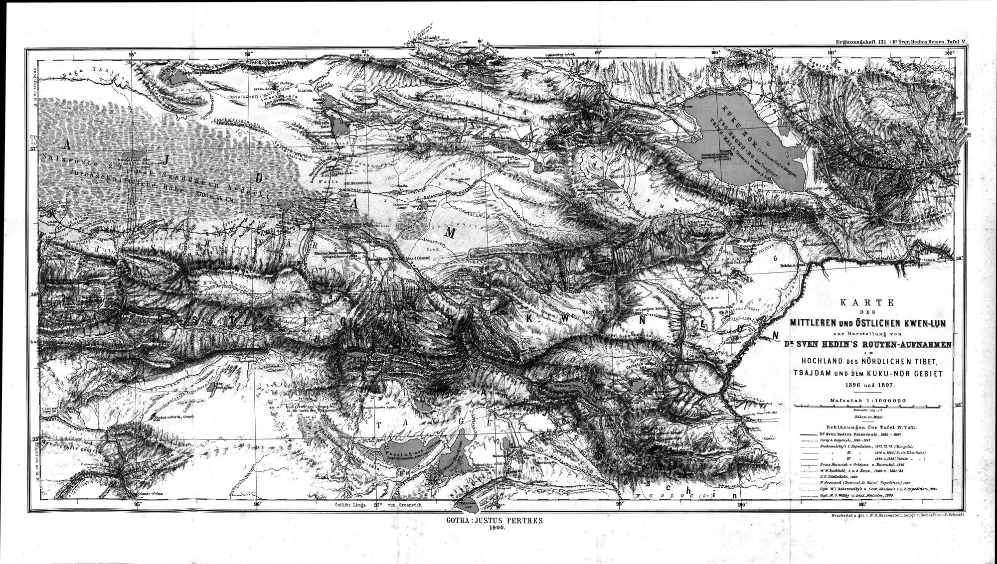 Die Geographische-Wissenschaftlichen Ergebnisse meiner Reisen in Zentralasien, 1894-1897 : vol.1 / 421 ページ（白黒高解像度画像）