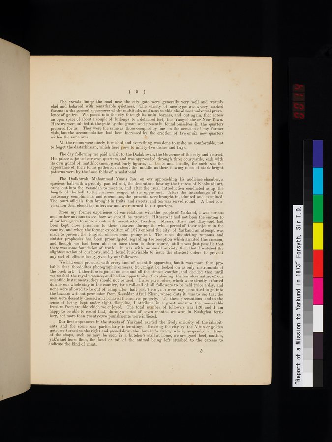 Report of a Mission to Yarkund in 1873 : vol.1 / Page 27 (Color Image)