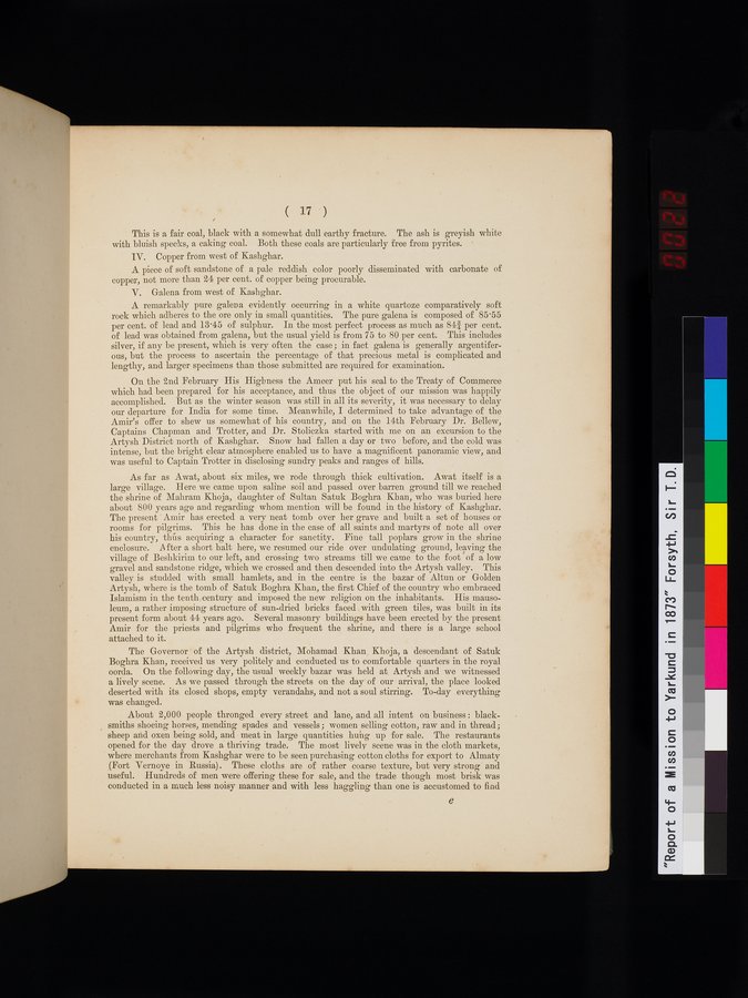 Report of a Mission to Yarkund in 1873 : vol.1 / Page 43 (Color Image)