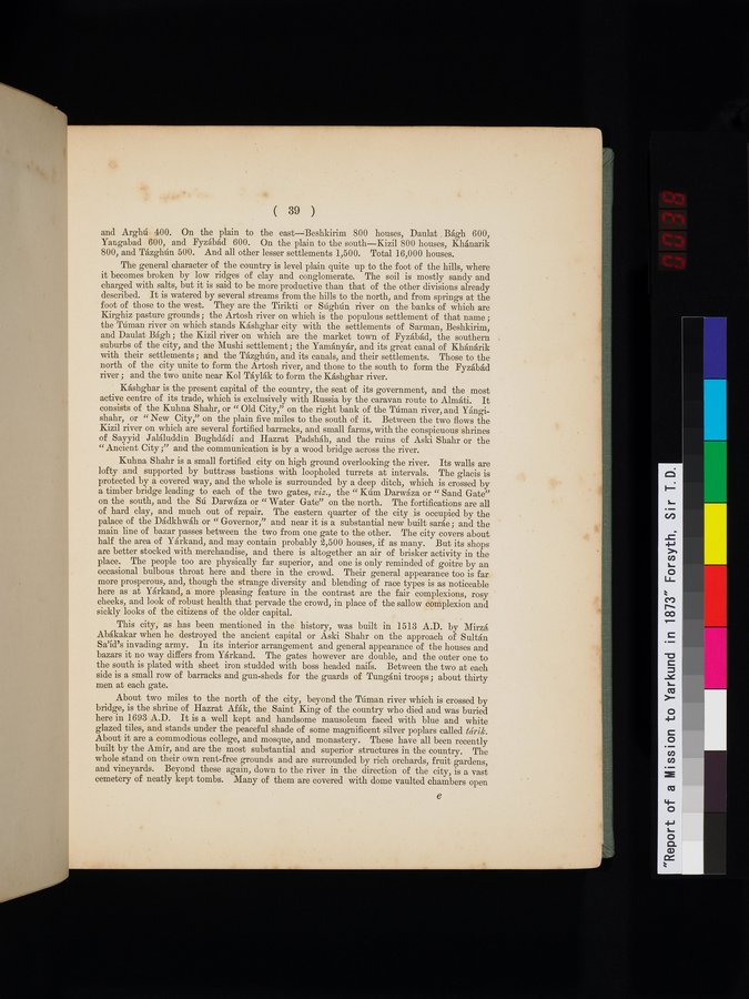 Report of a Mission to Yarkund in 1873 : vol.1 / Page 75 (Color Image)