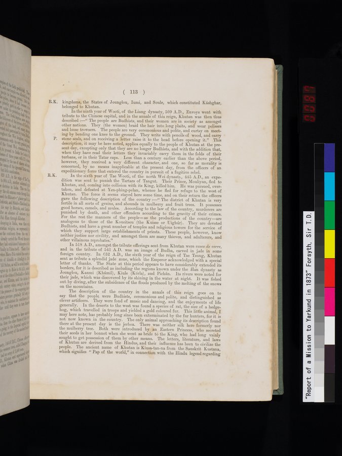 Report of a Mission to Yarkund in 1873 : vol.1 / Page 173 (Color Image)