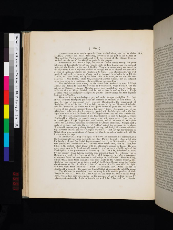Report of a Mission to Yarkund in 1873 : vol.1 / Page 262 (Color Image)