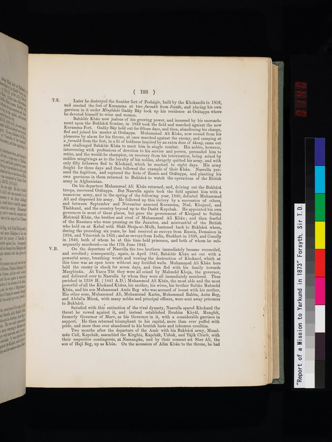 Report of a Mission to Yarkund in 1873 : vol.1 / Page 279 (Color Image)