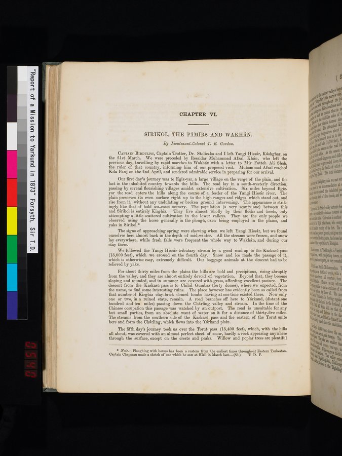 Report of a Mission to Yarkund in 1873 : vol.1 / Page 318 (Color Image)