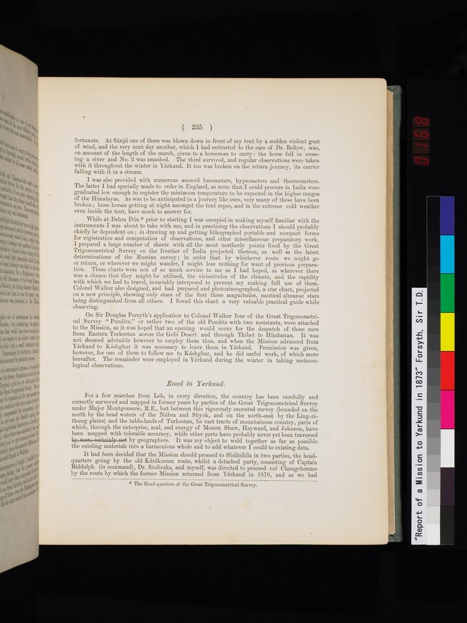 Report of a Mission to Yarkund in 1873 : vol.1 / Page 335 (Color Image)