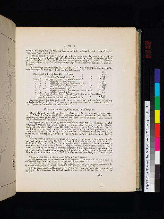 Report of a Mission to Yarkund in 1873 : vol.1 / Page 361 (Color Image)