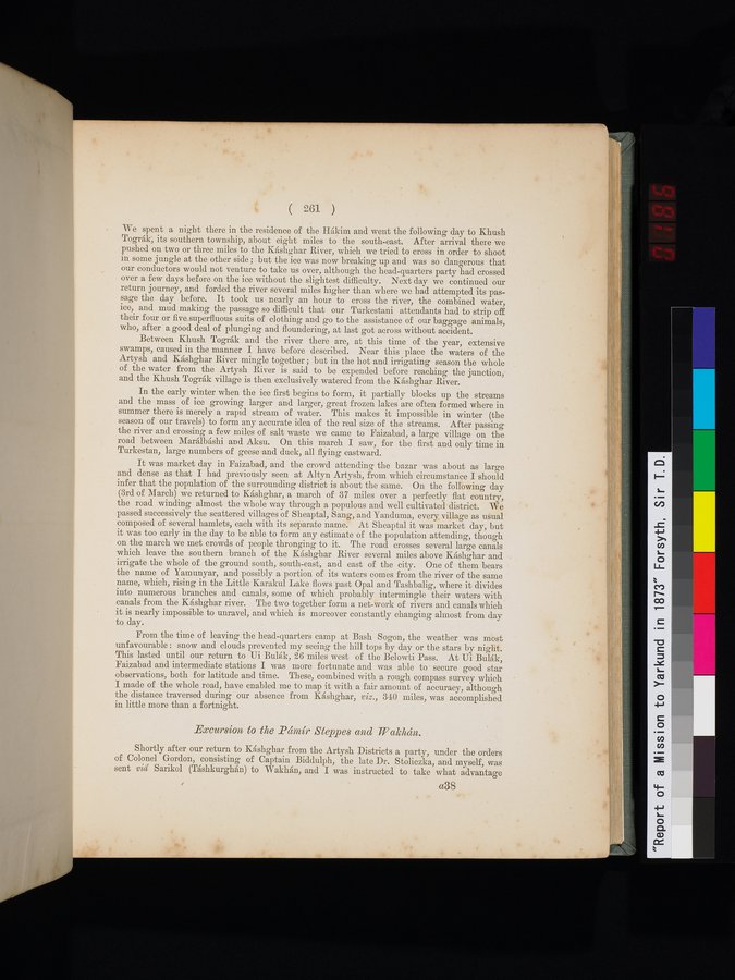 Report of a Mission to Yarkund in 1873 : vol.1 / Page 377 (Color Image)