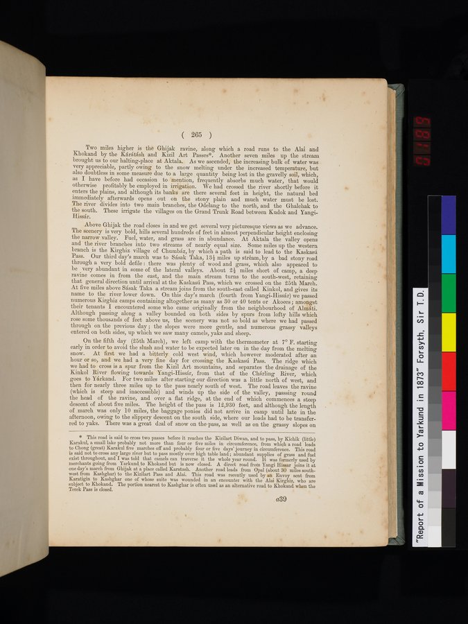 Report of a Mission to Yarkund in 1873 : vol.1 / Page 383 (Color Image)