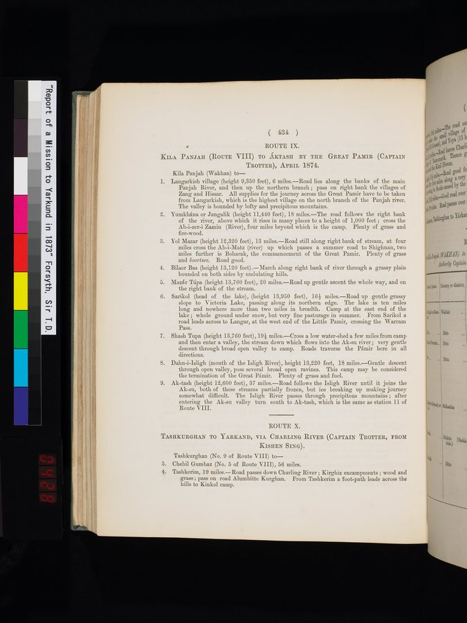 Report of a Mission to Yarkund in 1873 : vol.1 / Page 568 (Color Image)
