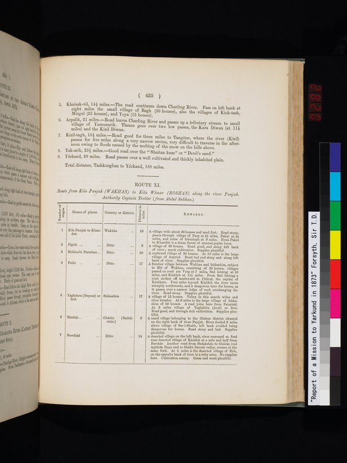 Report of a Mission to Yarkund in 1873 : vol.1 / Page 569 (Color Image)