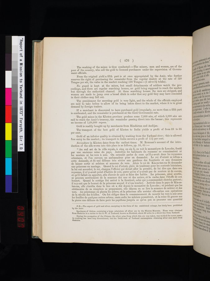 Report of a Mission to Yarkund in 1873 : vol.1 / Page 610 (Color Image)
