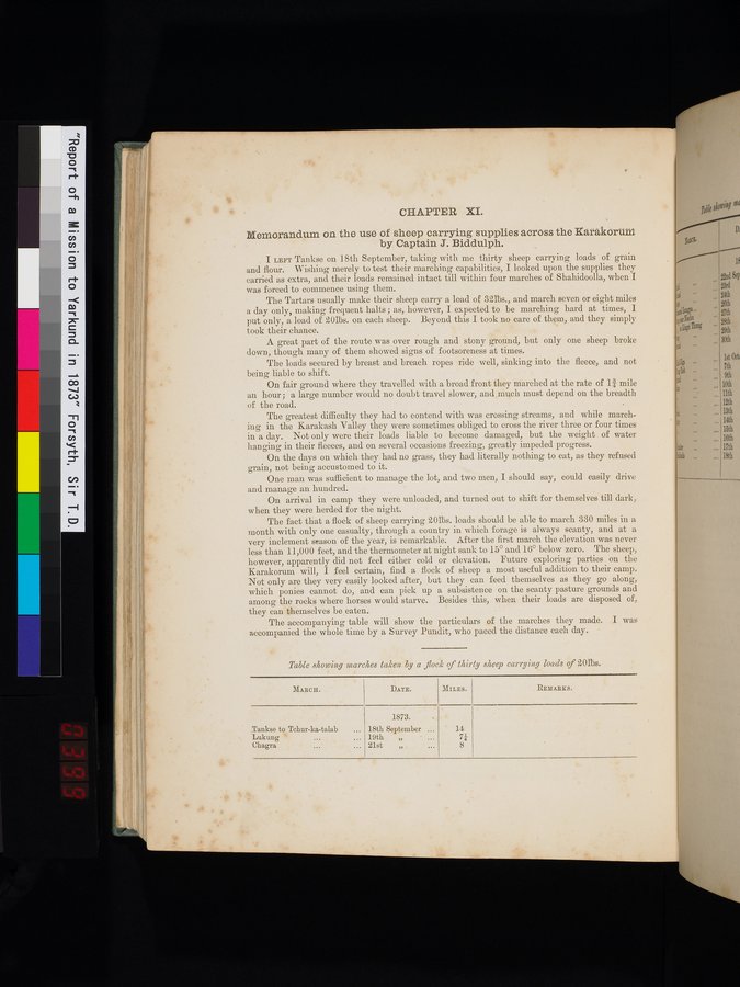 Report of a Mission to Yarkund in 1873 : vol.1 / Page 626 (Color Image)
