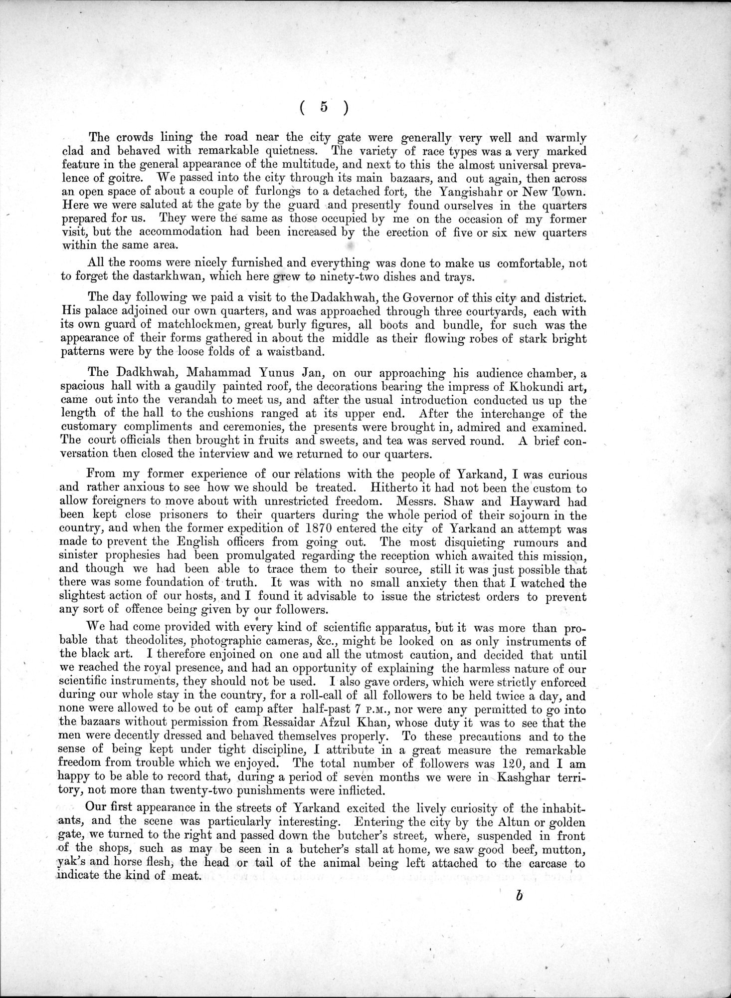 Report of a Mission to Yarkund in 1873 : vol.1 / Page 27 (Grayscale High Resolution Image)