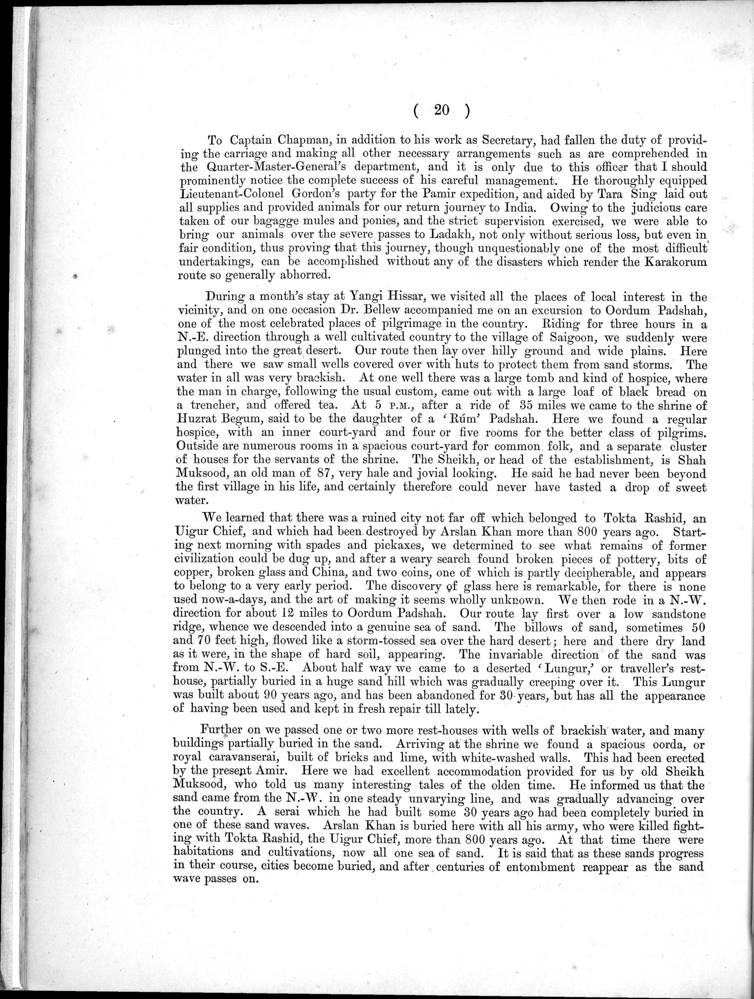 Report of a Mission to Yarkund in 1873 : vol.1 / Page 46 (Grayscale High Resolution Image)