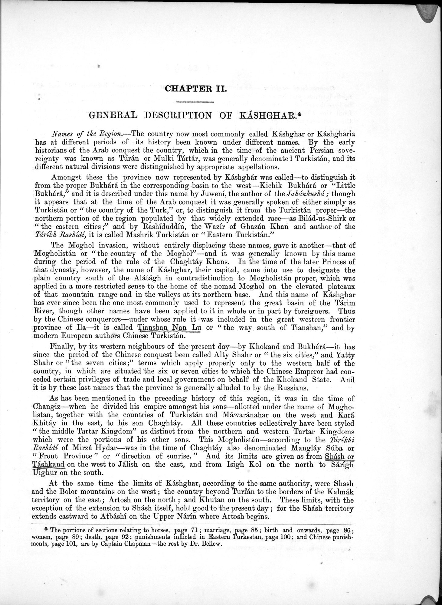 Report of a Mission to Yarkund in 1873 : vol.1 / Page 51 (Grayscale High Resolution Image)