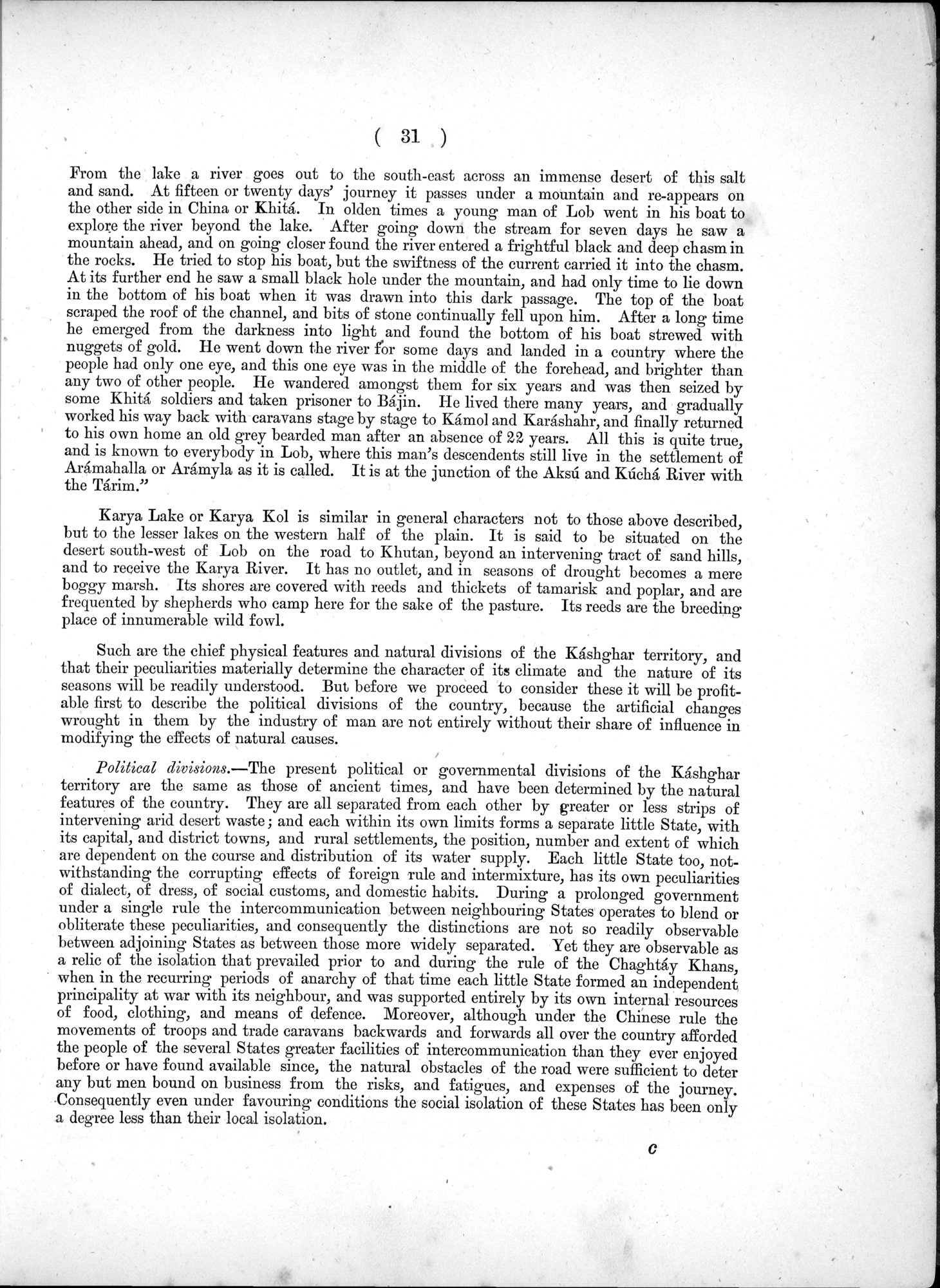 Report of a Mission to Yarkund in 1873 : vol.1 / Page 63 (Grayscale High Resolution Image)