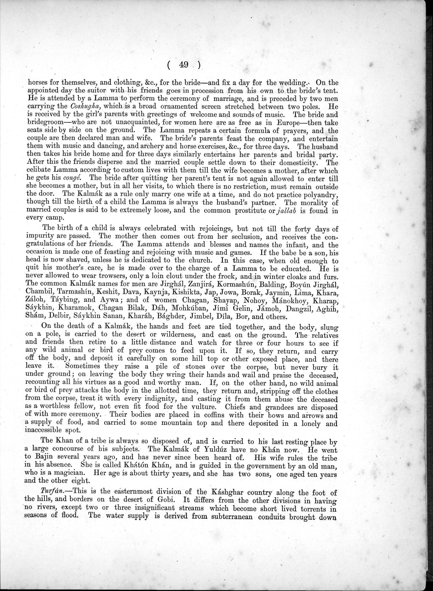 Report of a Mission to Yarkund in 1873 : vol.1 / Page 87 (Grayscale High Resolution Image)