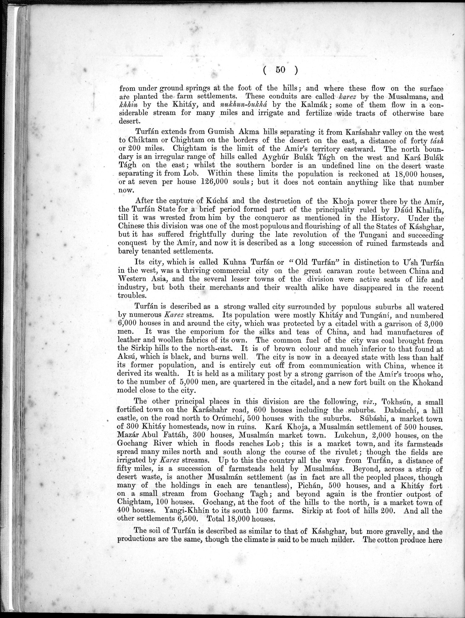 Report of a Mission to Yarkund in 1873 : vol.1 / Page 88 (Grayscale High Resolution Image)