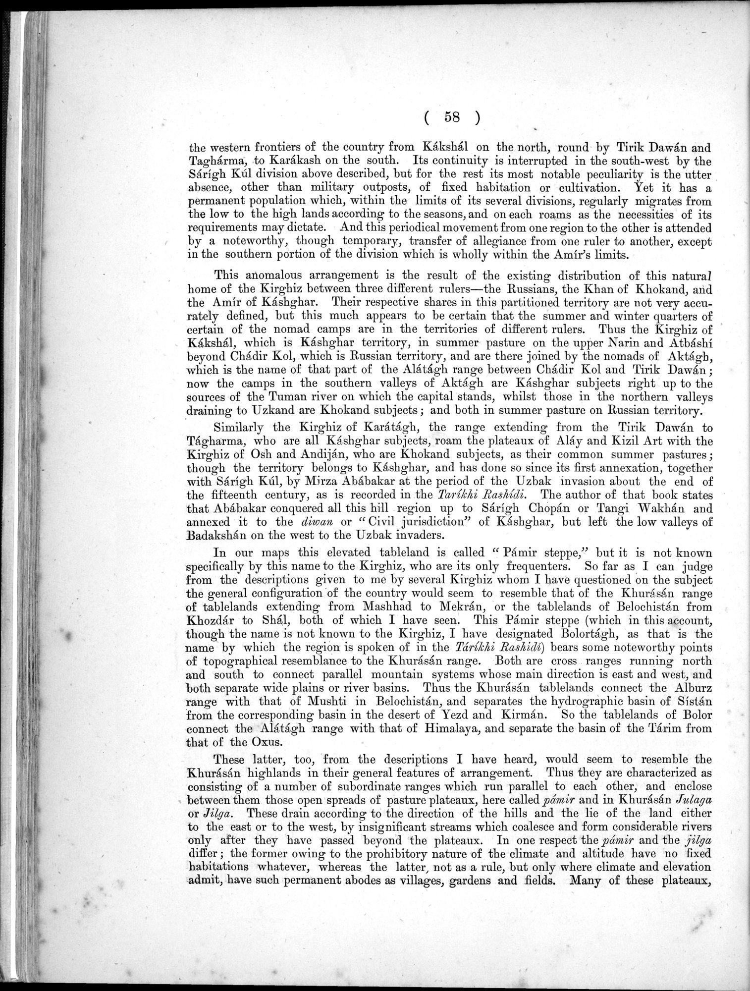 Report of a Mission to Yarkund in 1873 : vol.1 / Page 98 (Grayscale High Resolution Image)