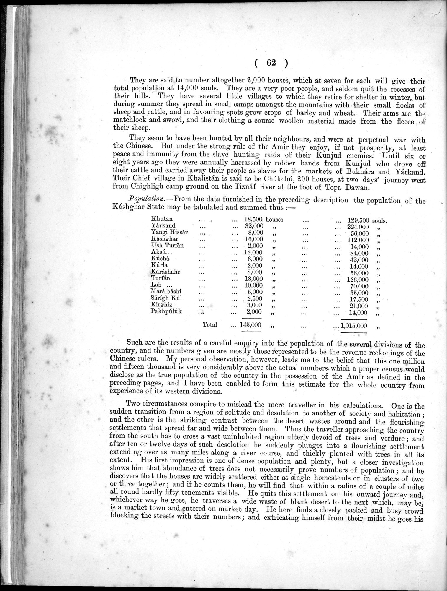 Report of a Mission to Yarkund in 1873 : vol.1 / Page 104 (Grayscale High Resolution Image)