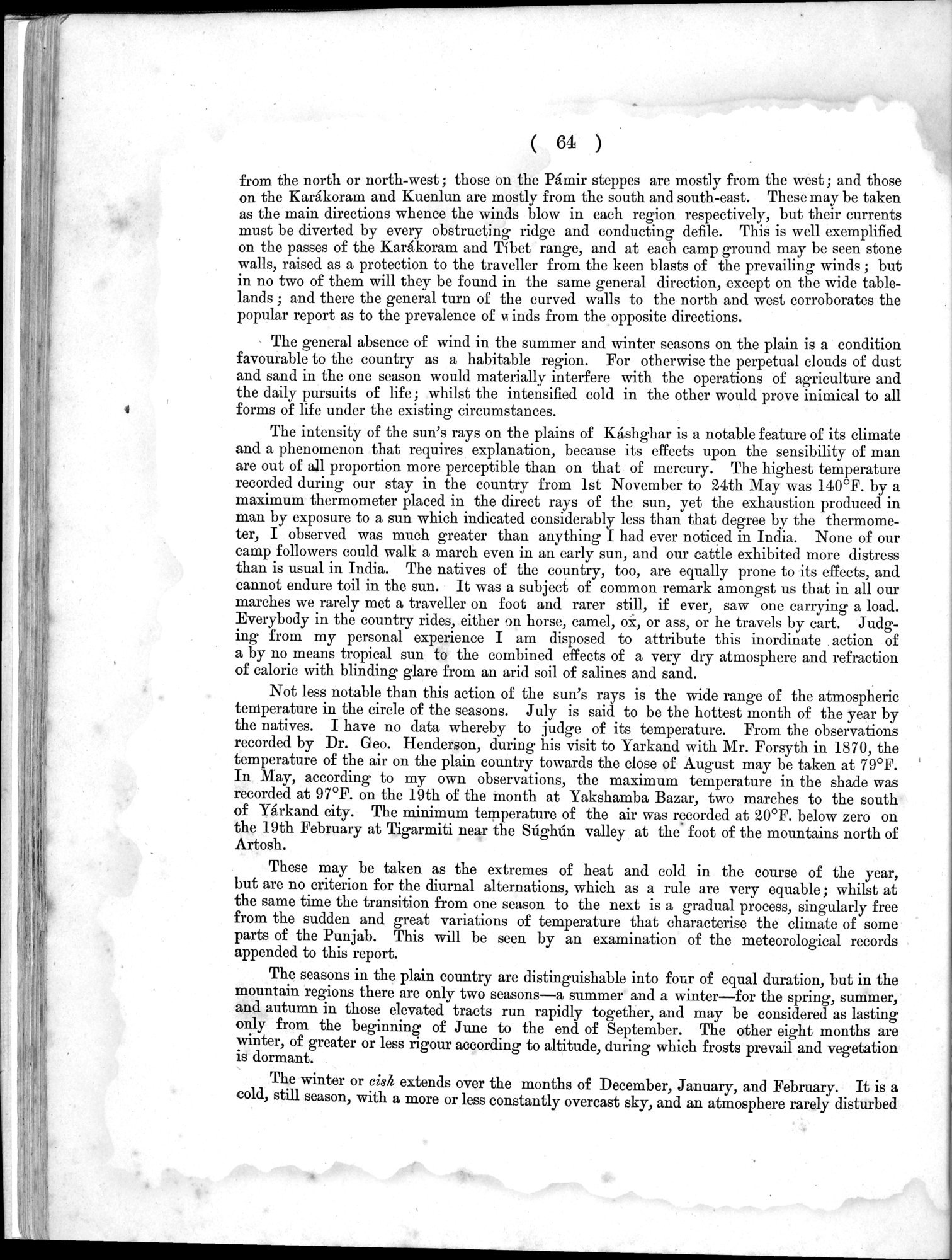 Report of a Mission to Yarkund in 1873 : vol.1 / Page 108 (Grayscale High Resolution Image)