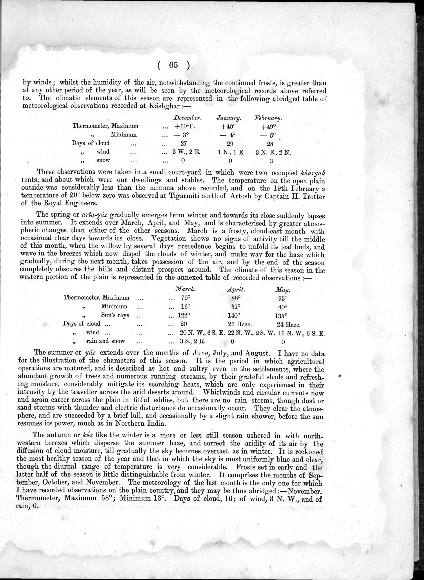 Report of a Mission to Yarkund in 1873 : vol.1 / Page 109 (Grayscale High Resolution Image)
