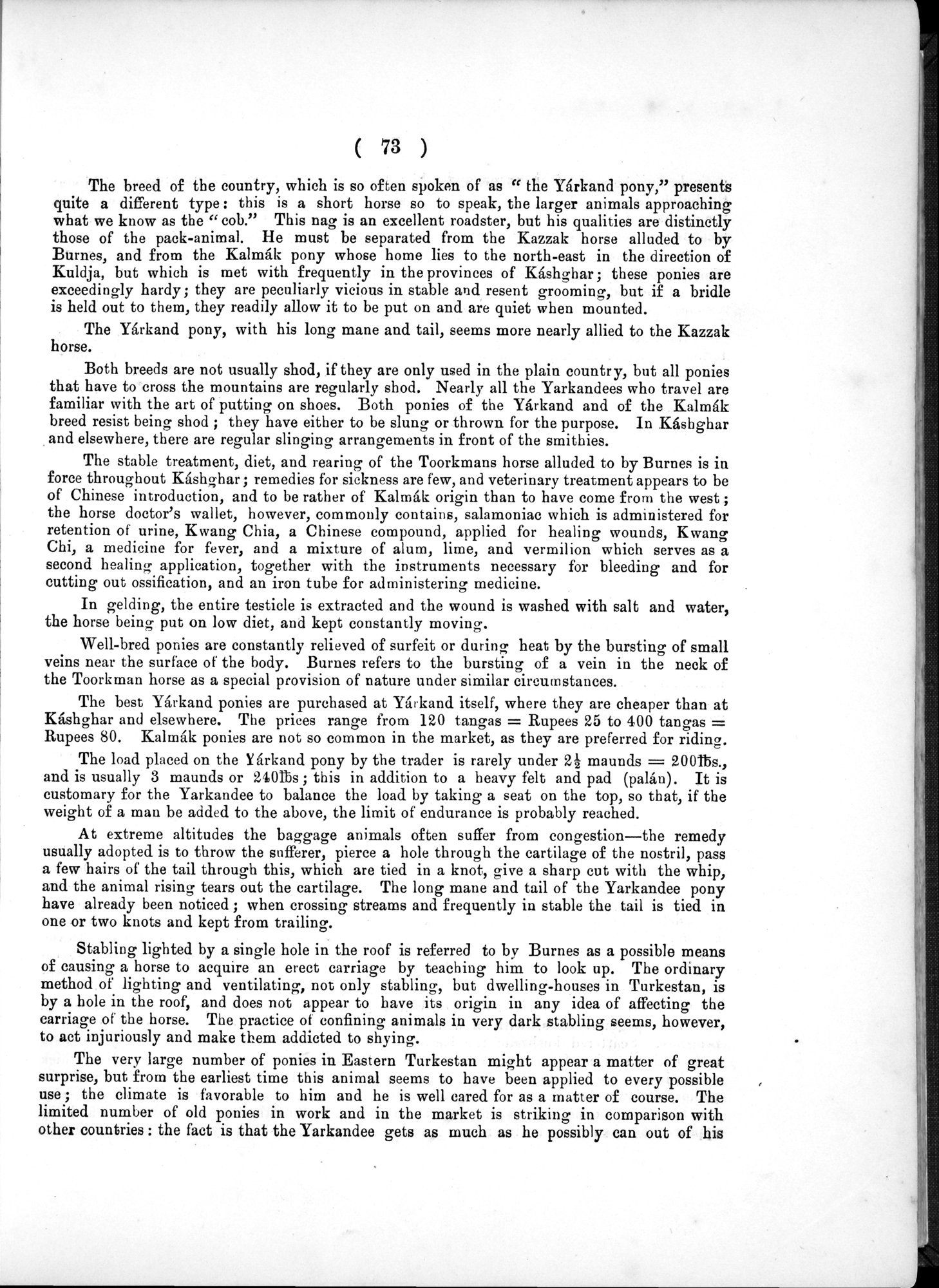 Report of a Mission to Yarkund in 1873 : vol.1 / Page 119 (Grayscale High Resolution Image)