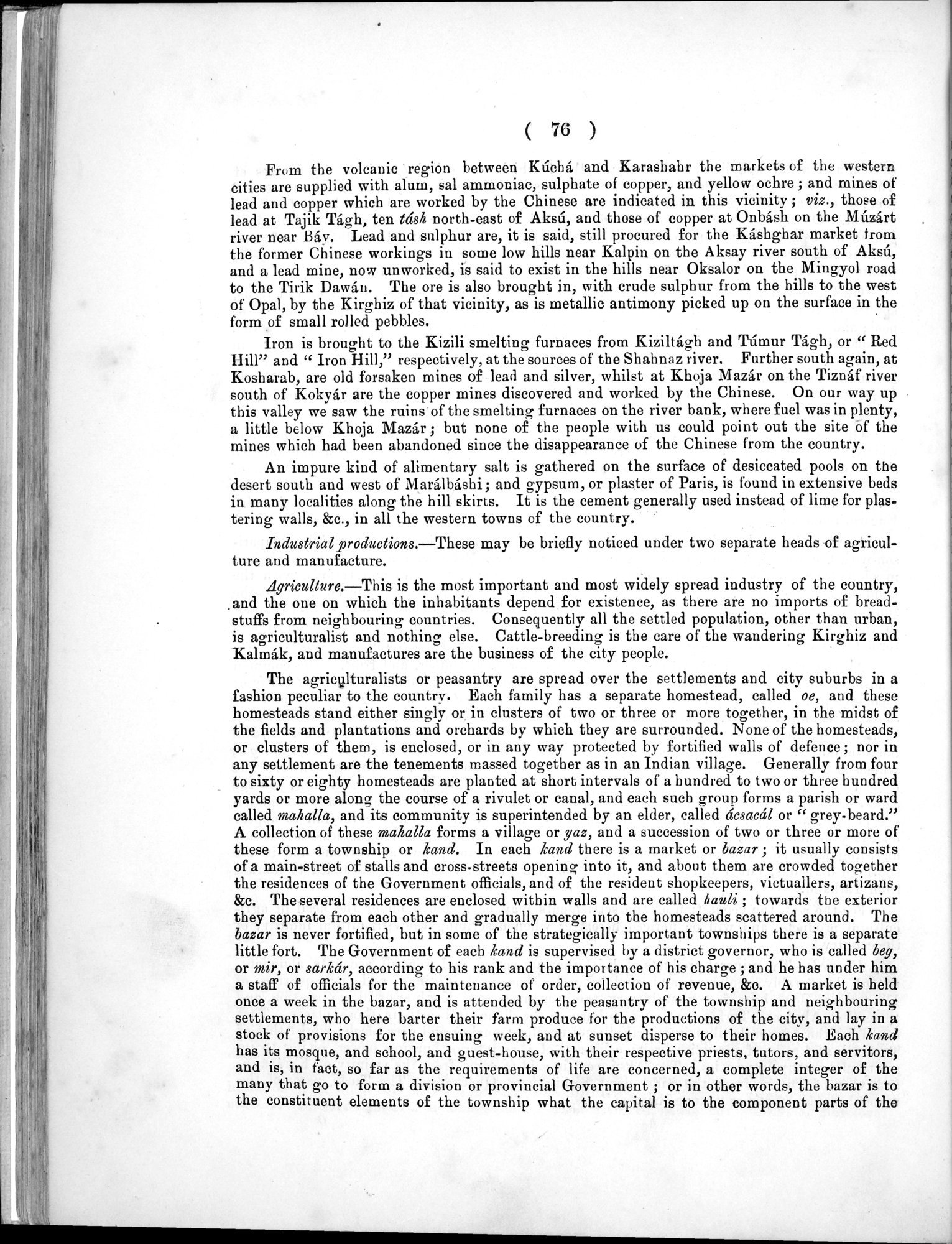 Report of a Mission to Yarkund in 1873 : vol.1 / Page 124 (Grayscale High Resolution Image)