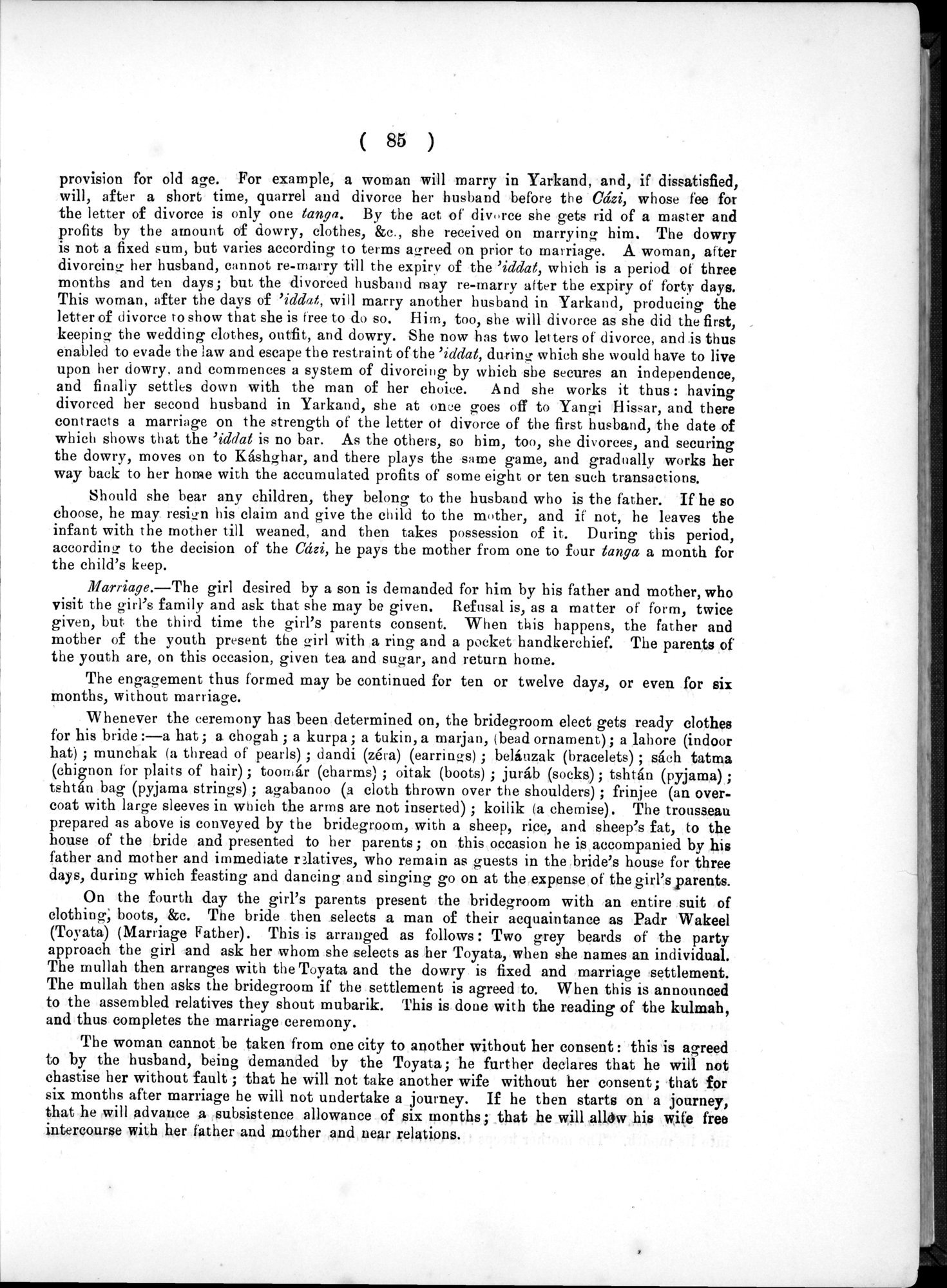 Report of a Mission to Yarkund in 1873 : vol.1 / Page 135 (Grayscale High Resolution Image)