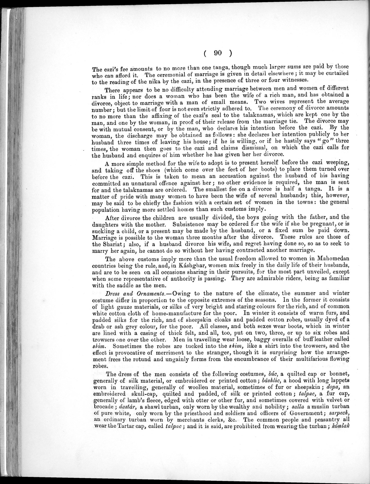 Report of a Mission to Yarkund in 1873 : vol.1 / Page 142 (Grayscale High Resolution Image)