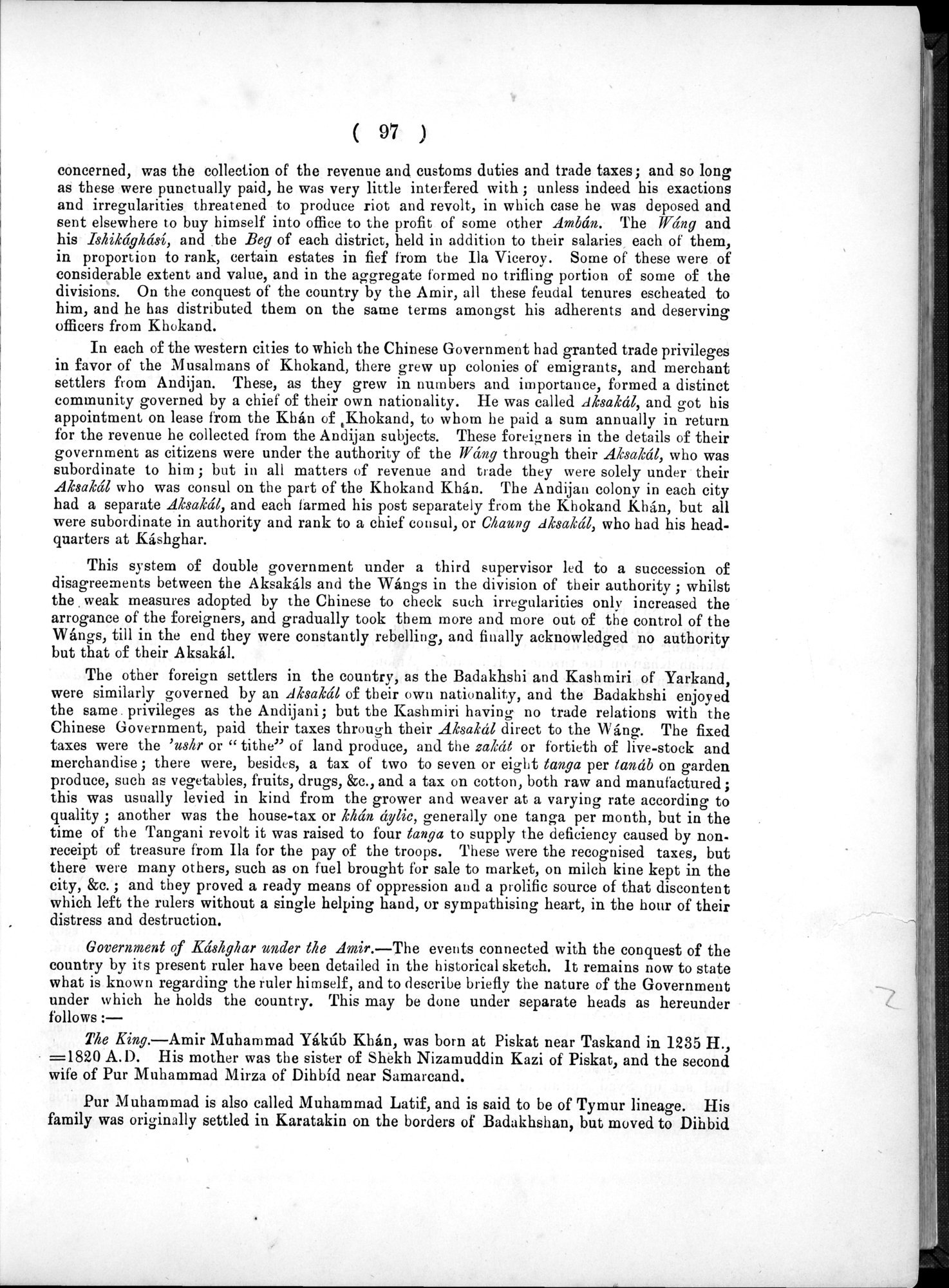 Report of a Mission to Yarkund in 1873 : vol.1 / Page 151 (Grayscale High Resolution Image)